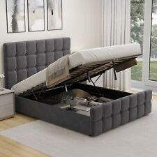 Velvet Ottoman Storage Bed
