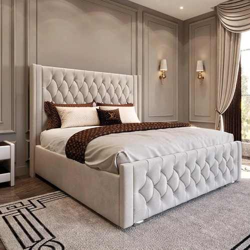 Upholstered ottoman gas - gas, lift