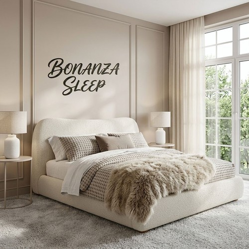 Luxury bed frame - luxury, boucle