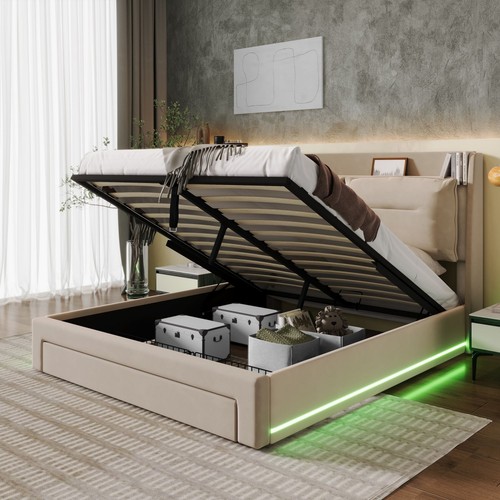 Ottoman storage gas - lift, 4ft6