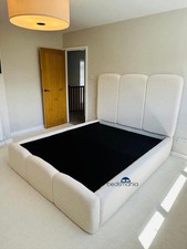 King Size Plush Velvet Ottoman