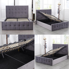 OTTOMAN STORAGE BED GREY
