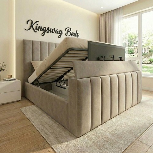 Panel upholstered bed - panel,