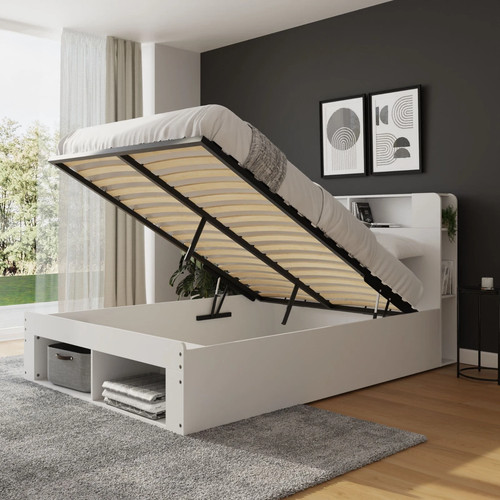 End lift storage ottoman king - storage,
